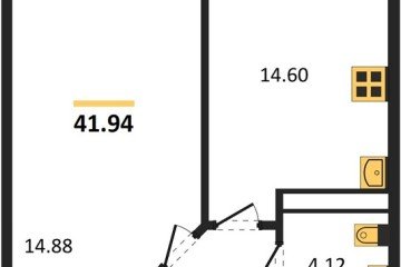 Фото №1: 1-комнатная квартира 42 м² - Краснодар, мкр. Центральный внутригородской округ, 