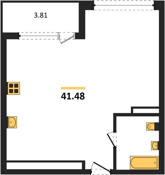 Фото №1: 1-комнатная квартира 41 м² - Краснодар, Черёмушки, мкр. Центральный внутригородской округ