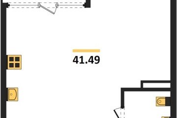 Фото №1: 1-комнатная квартира 41 м² - Краснодар, мкр. Центральный внутригородской округ, 