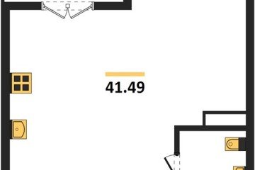 Фото №1: 1-комнатная квартира 41 м² - Краснодар, мкр. Центральный внутригородской округ, 