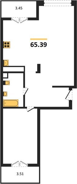 Фото №1: 2-комнатная квартира 65 м² - Краснодар, Черёмушки, мкр. Центральный внутригородской округ