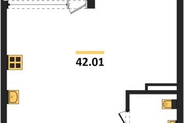 Фото №1: 1-комнатная квартира 42 м² - Краснодар, мкр. Центральный внутригородской округ, 
