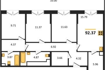 Фото №1: 3-комнатная квартира 92 м² - Тихорецк, 