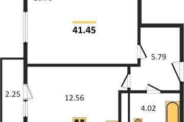 Фото №1: 1-комнатная квартира 41 м² - Знаменский, мкр. Родные Просторы, ул. Природная, 10Бк20