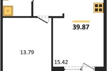 Фото №1: 1-комнатная квартира 39 м² - Краснодар, мкр. жилой комплекс Друзья, ул. имени Б.С. Кудухова, 1