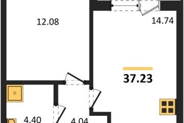 Фото №1: 1-комнатная квартира 36 м² - Краснодар, мкр. жилой комплекс Друзья, 