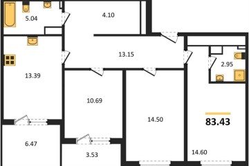 Фото №1: 3-комнатная квартира 83 м² - Краснодар, мкр. жилой комплекс Друзья, 
