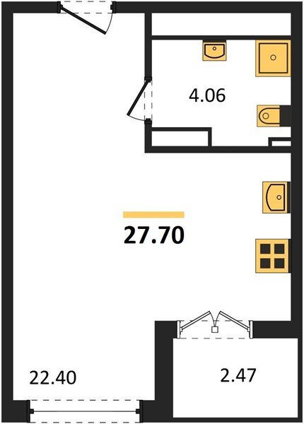 Фото №1: Студия 27 м² - Краснодар, Прикубанский внутригородской округ, мкр. жилой комплекс Друзья