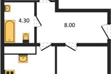 Фото №1: 2-комнатная квартира 57 м² - Новая Адыгея, 