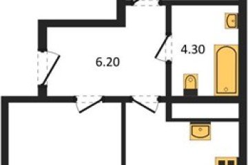 Фото №1: 2-комнатная квартира 55 м² - Новая Адыгея, 