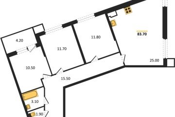 Фото №1: 3-комнатная квартира 83 м² - Краснодар, мкр. Парк Победы, 