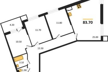 Фото №1: 3-комнатная квартира 83 м² - Краснодар, мкр. Парк Победы, 