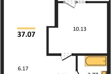 Фото №1: 1-комнатная квартира 37 м² - Краснодар, мкр. жилой квартал Патрики, 