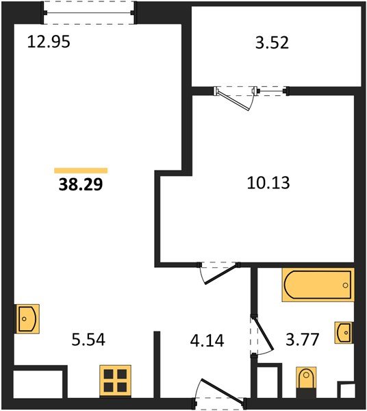 Фото №1: 1-комнатная квартира 38 м² - Краснодар, Карасунский внутригородской округ, Хлопчато-бумажный Комбинат, мкр. жилой квартал Патрики