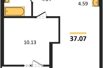 Фото №1: 1-комнатная квартира 37 м² - Краснодар, мкр. жилой квартал Патрики, 