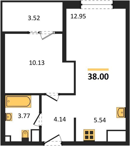 Фото №1: 1-комнатная квартира 38 м² - Краснодар, Карасунский внутригородской округ, Хлопчато-бумажный Комбинат, мкр. жилой квартал Патрики