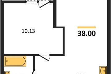 Фото №1: 1-комнатная квартира 38 м² - Краснодар, мкр. жилой квартал Патрики, 