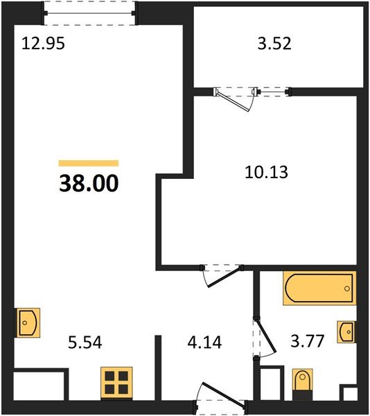 Фото №1: 1-комнатная квартира 38 м² - Краснодар, Карасунский внутригородской округ, Хлопчато-бумажный Комбинат, мкр. жилой квартал Патрики