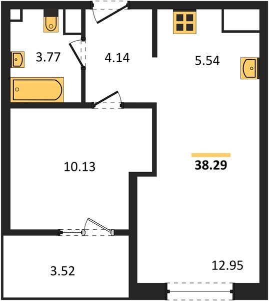 Фото №1: 1-комнатная квартира 37 м² - Краснодар, Карасунский внутригородской округ, Хлопчато-бумажный Комбинат, мкр. жилой квартал Патрики