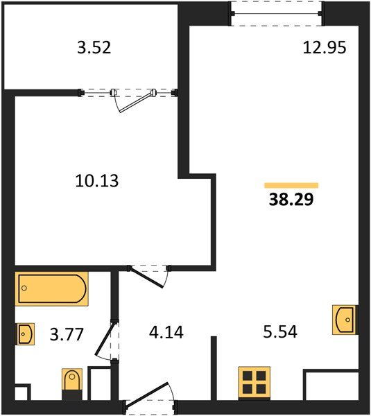 Фото №1: 1-комнатная квартира 38 м² - Краснодар, Карасунский внутригородской округ, Хлопчато-бумажный Комбинат, мкр. жилой квартал Патрики