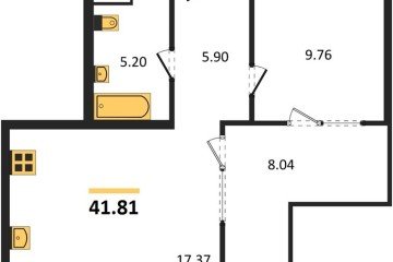 Фото №1: 1-комнатная квартира 41 м² - Краснодар, мкр. жилой квартал Патрики, 