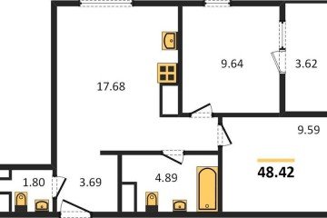 Фото №1: 2-комнатная квартира 49 м² - Краснодар, мкр. Карасунский внутригородской округ, 