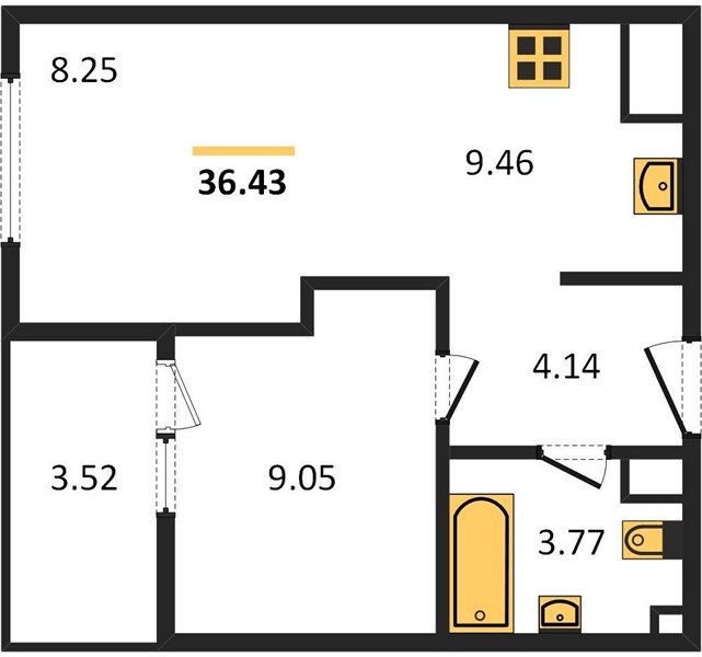 Фото №1: 1-комнатная квартира 36 м² - Краснодар, жилой квартал Патрики
