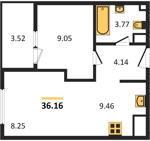 Фото №1: 1-комнатная квартира 36 м² - Краснодар, Хлопчато-бумажный Комбинат, жилой квартал Патрики, мкр. Карасунский внутригородской округ