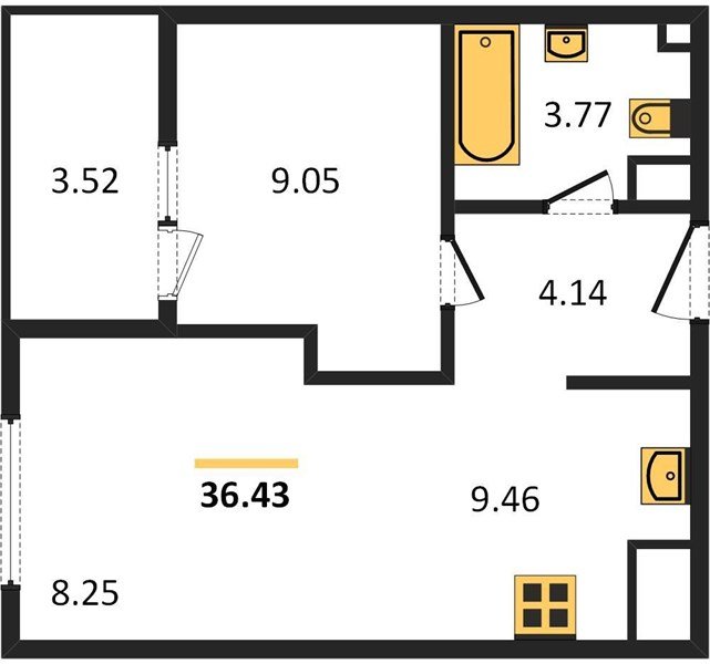 Фото №1: 1-комнатная квартира 36 м² - Краснодар, Хлопчато-бумажный Комбинат, жилой квартал Патрики, мкр. Карасунский внутригородской округ