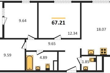Фото №1: 3-комнатная квартира 67 м² - Краснодар, мкр. Карасунский внутригородской округ, 