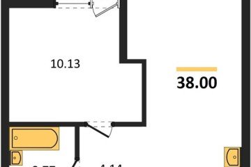 Фото №1: 1-комнатная квартира 38 м² - Краснодар, мкр. Карасунский внутригородской округ, 