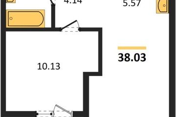 Фото №1: 1-комнатная квартира 38 м² - Краснодар, мкр. Карасунский внутригородской округ, 