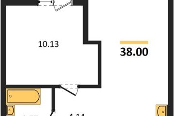 Фото №1: 1-комнатная квартира 38 м² - Краснодар, мкр. Карасунский внутригородской округ, 