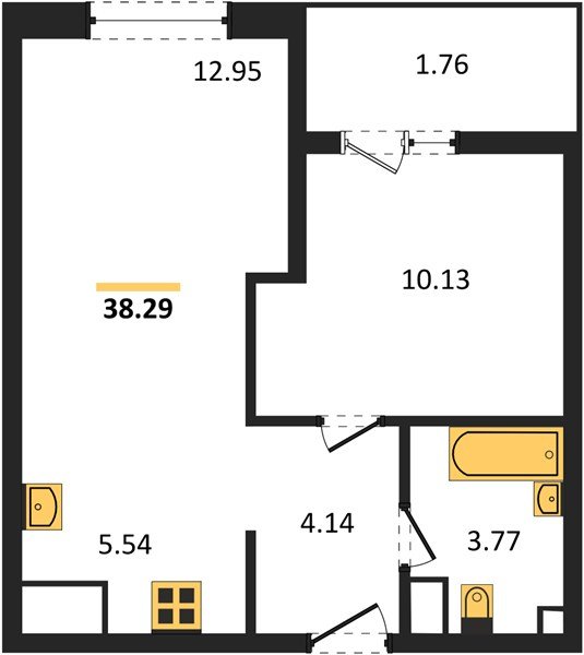 Фото №1: 1-комнатная квартира 38 м² - Краснодар, Хлопчато-бумажный Комбинат, жилой квартал Патрики, мкр. Карасунский внутригородской округ