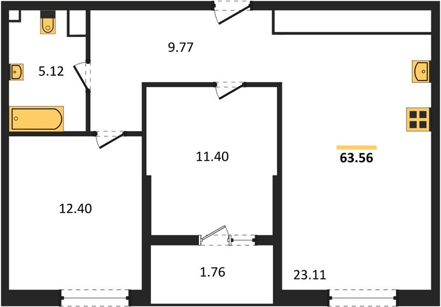 Фото №1: 2-комнатная квартира 62 м² - Краснодар, Хлопчато-бумажный Комбинат, жилой квартал Патрики, мкр. Карасунский внутригородской округ