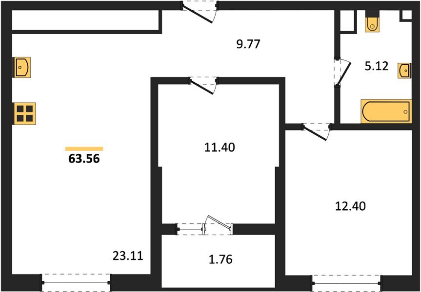 Фото №1: 2-комнатная квартира 63 м² - Краснодар, Хлопчато-бумажный Комбинат, жилой квартал Патрики, мкр. Карасунский внутригородской округ