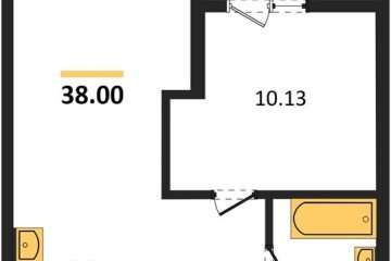Фото №1: 1-комнатная квартира 38 м² - Краснодар, мкр. Карасунский внутригородской округ, 