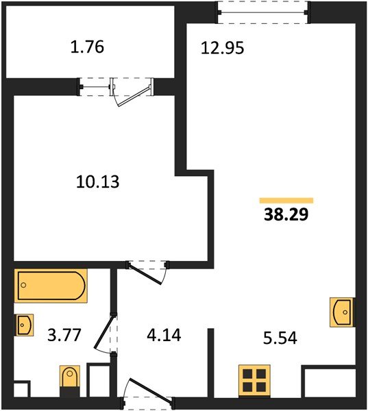 Фото №1: 1-комнатная квартира 37 м² - Краснодар, Хлопчато-бумажный Комбинат, жилой квартал Патрики, мкр. Карасунский внутригородской округ