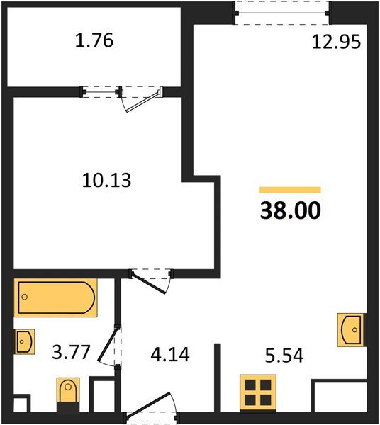 Фото №1: 1-комнатная квартира 37 м² - Краснодар, Хлопчато-бумажный Комбинат, жилой квартал Патрики, мкр. Карасунский внутригородской округ