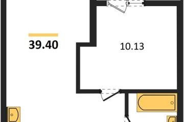 Фото №1: 1-комнатная квартира 39 м² - Краснодар, мкр. жилой квартал Патрики, 