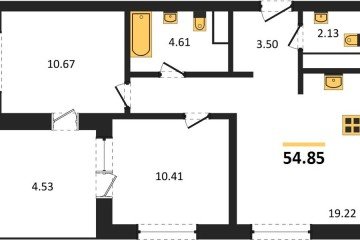 Фото №1: 2-комнатная квартира 55 м² - Краснодар, мкр. Карасунский внутригородской округ, 
