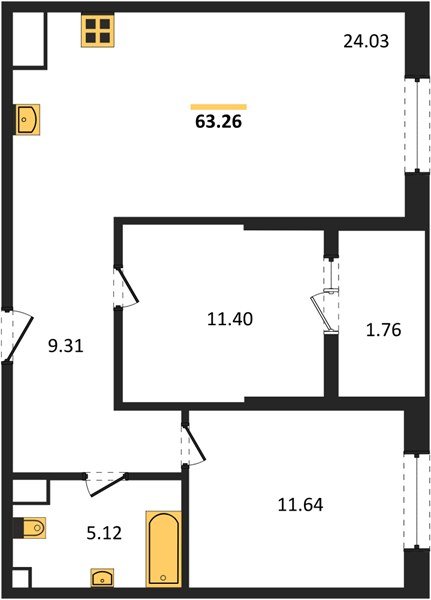 Фото №1: 2-комнатная квартира 62 м² - Краснодар, Хлопчато-бумажный Комбинат, жилой квартал Патрики, мкр. Карасунский внутригородской округ