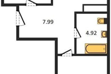 Фото №1: 2-комнатная квартира 56 м² - Краснодар, мкр. Хлопчато-бумажный Комбинат, 