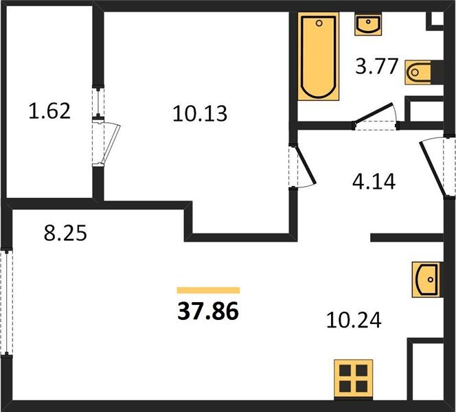Фото №1: 1-комнатная квартира 38 м² - Краснодар, жилой квартал Патрики, Карасунский внутригородской округ, мкр. Хлопчато-бумажный Комбинат