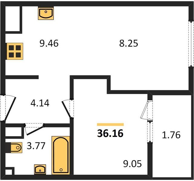 Фото №1: 1-комнатная квартира 36 м² - Краснодар, жилой квартал Патрики, Карасунский внутригородской округ, мкр. Хлопчато-бумажный Комбинат