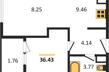 Фото №1: 1-комнатная квартира 36 м² - Краснодар, мкр. Хлопчато-бумажный Комбинат, 