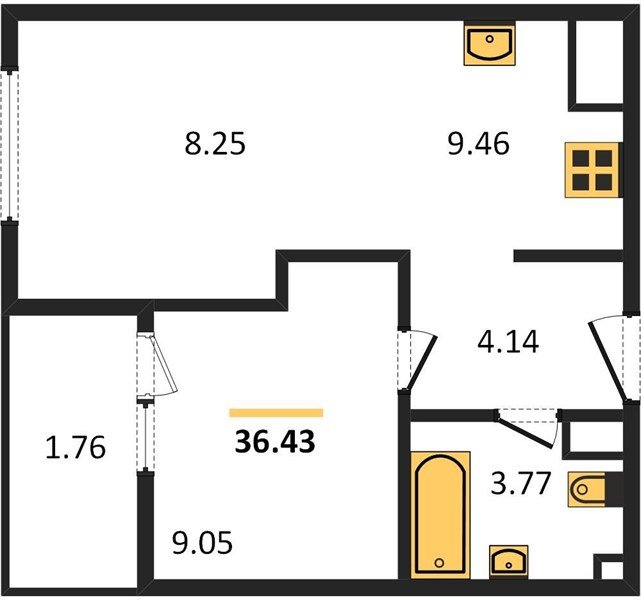 Фото №1: 1-комнатная квартира 36 м² - Краснодар, жилой квартал Патрики, Карасунский внутригородской округ, мкр. Хлопчато-бумажный Комбинат