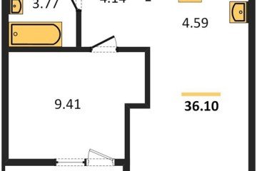 Фото №1: 1-комнатная квартира 35 м² - Краснодар, мкр. жилой квартал Патрики, 