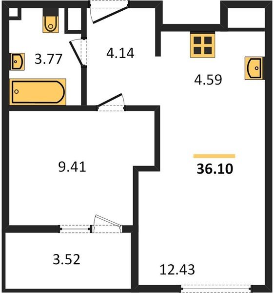 Фото №1: 1-комнатная квартира 35 м² - Краснодар, Карасунский внутригородской округ, Хлопчато-бумажный Комбинат, мкр. жилой квартал Патрики
