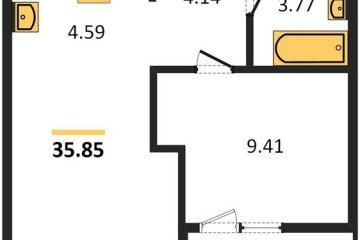 Фото №1: 1-комнатная квартира 36 м² - Краснодар, мкр. жилой квартал Патрики, 